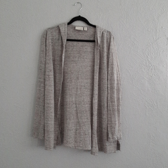 Cynthia Rowley Sweaters - 100% linen hooded cardigan size large
